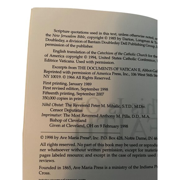 This Is Our Faith by Michael Pennock Catholic Catechism for Adults USED - Picture 9 of 11